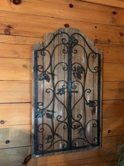 Wood/metal shutter wall art 25x43 image