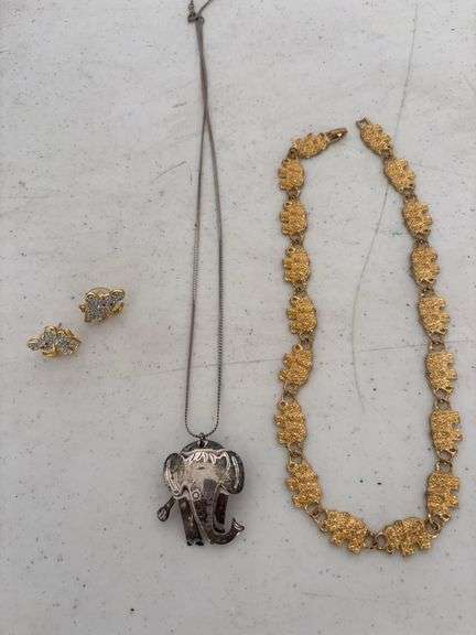 Elephant jewelry, silver one marked Mexico 925 image
