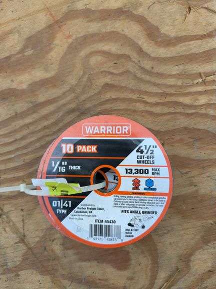Warrior 4.5” cut off wheels (20) image