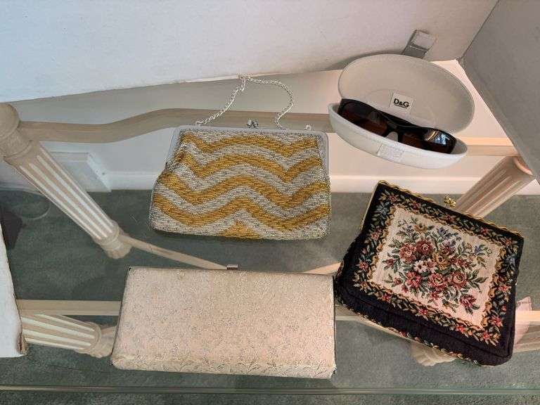 Ladies clutches and Dolce & Gabanna sunglasses case with Target Merona sunglasses image