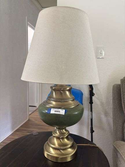 Two large matching table lamps image