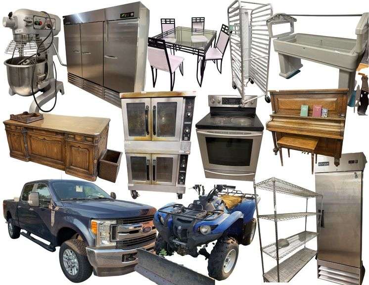Commercial Kitchen & Business Liquidation plus Pickup & Four Wheeler 25-0817.wol