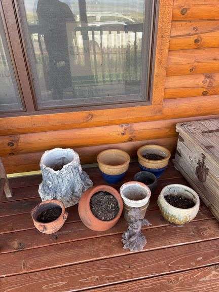 Various flower pots image