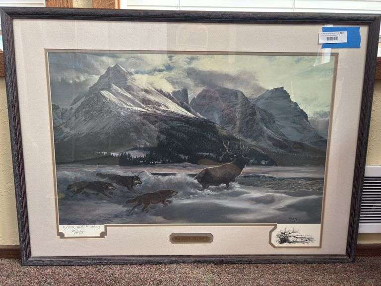 “Making for Open Water” remarqued artist proof by Barbara Peets 11 of 450 framed size 35 x 25 image