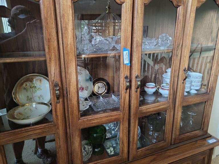 Glassware - bowls, wine glasses, hand painted pieces, plates - Bring box to pack image