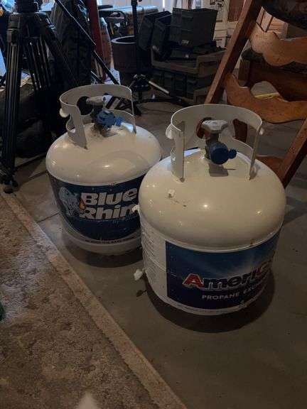 Two propane bottles-full image