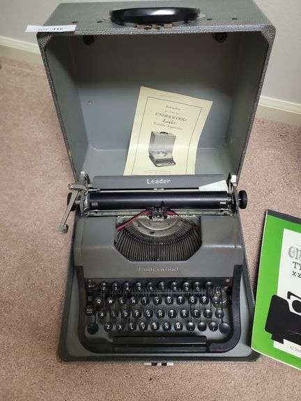 Typewriter with case image