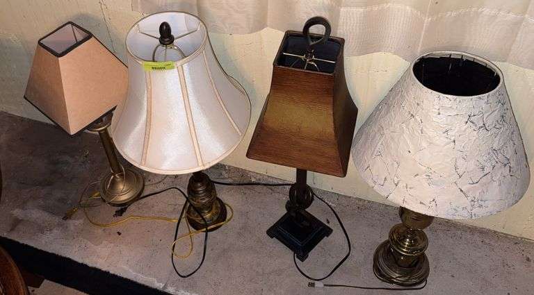 Four table lamps image