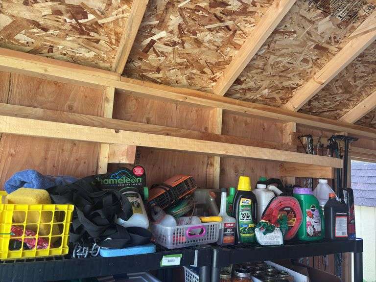 Yard and garden chemicals, string line, sprayers, tie out, bungee cords image