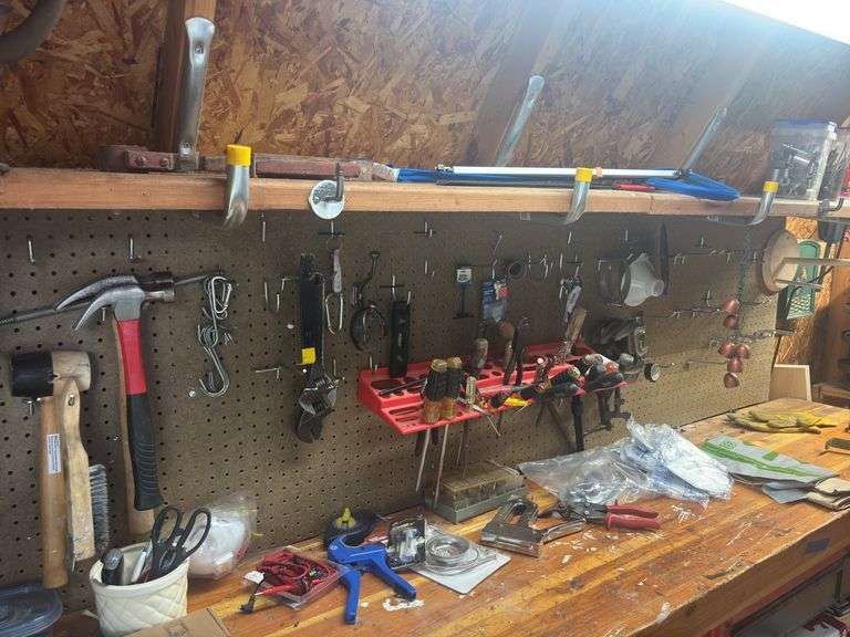 All tool items on top of workbench image