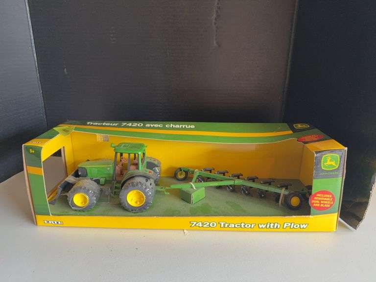 7420 FWA tractor and 6 bottom plow NIB image