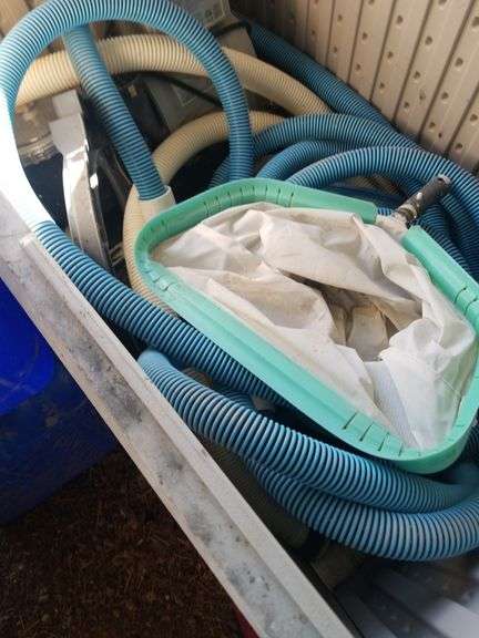 Pool supplies in tote (we recommend wearing mask and gloves to remove this item) image