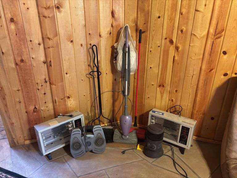 Cleaning supplies and heaters image