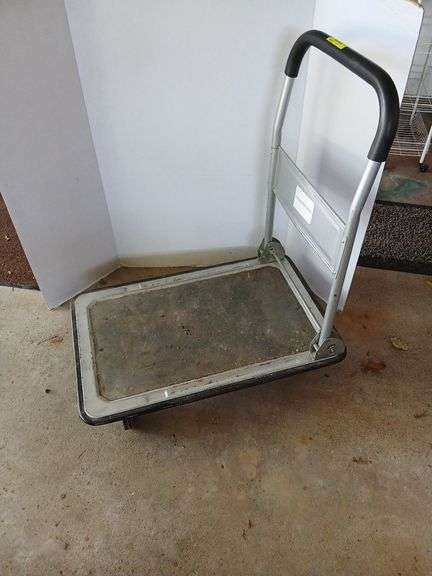 Folding handle push cart image