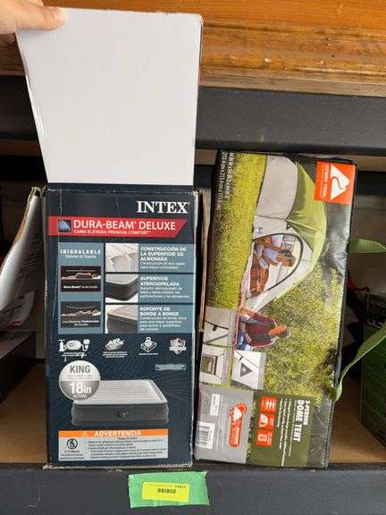 Ozark Trail NIB 3 person dome tent and King size air mattress image