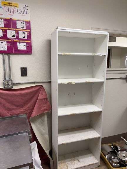 White bookcase 25x11x71 image