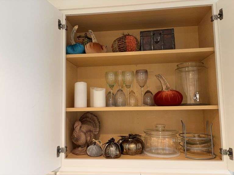 Fall decor, stemware, glass drink dispenser, LED candles, etc image