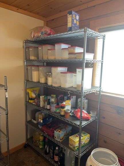 Metal storage rack 48x18x75, no contents included image
