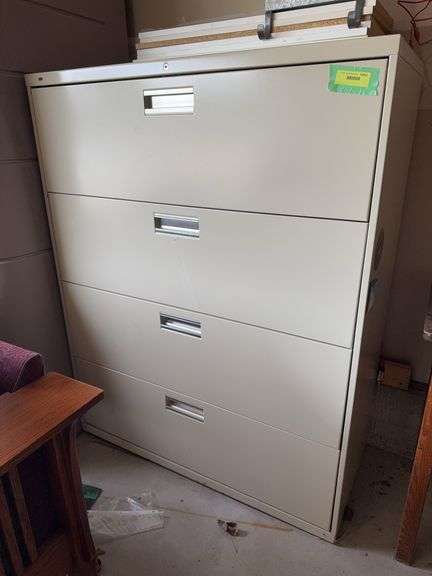 HON 4 drawer lateral filing cabinet image