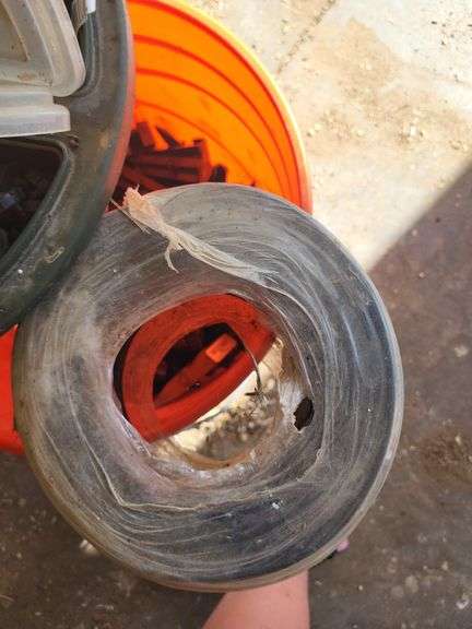 Bucket of drip and sprinkler supplies image