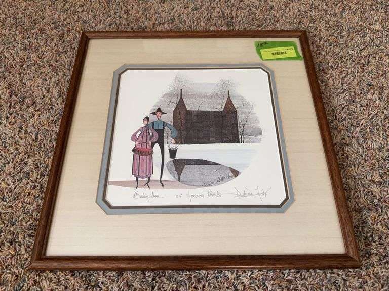 P Buckley Moss Print "Homestead" S/N, F&M 18 X 18 image