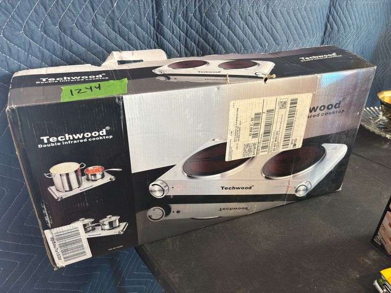 New in box, Techwood double infrared cooktop image