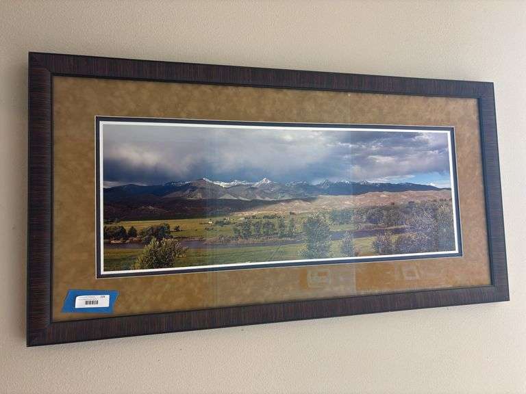 Mountain range framed photo from Diamond Creek - 47 x 24 image