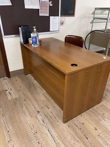 Desk, 60” long, chair and all on top image