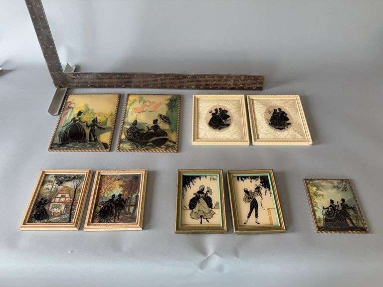 Four pair silhouettes and a single image