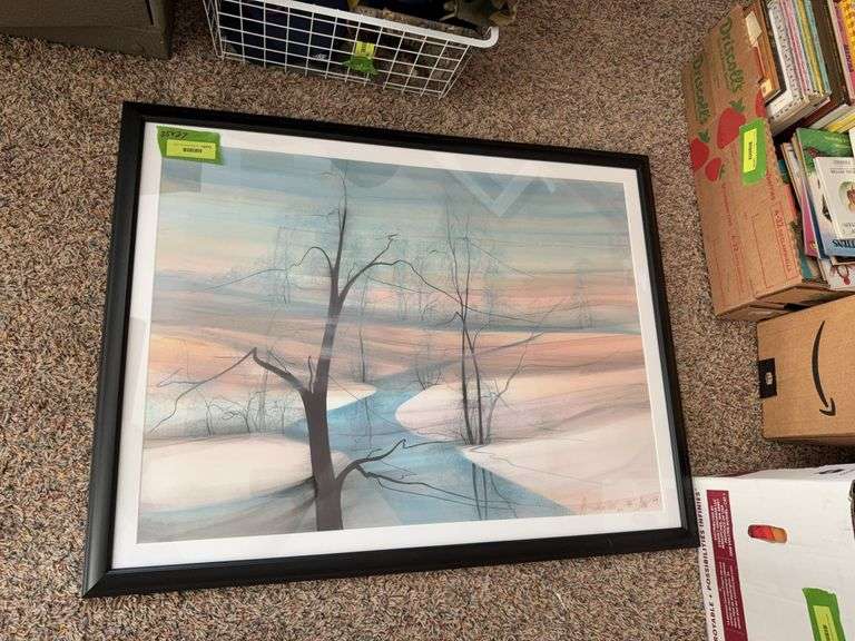 P Buckley Moss Print S/N, F/M 35 x 27 image