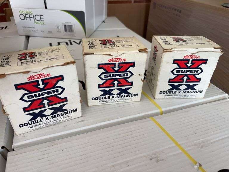3 boxes Double x-Magnum 10 ga shotguns shells-full boxes image