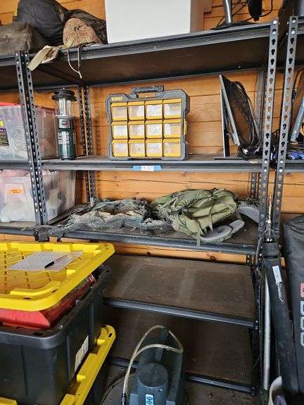 Metal Black Shelving Unit, NO Contents, 48 x 24 x 72h image