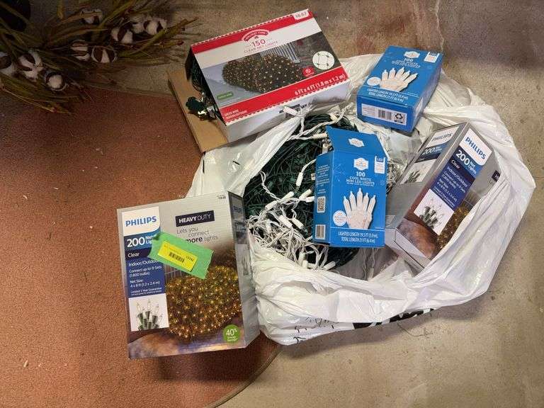 Variety of Christmas lighting-3 boxes new net lights and more image