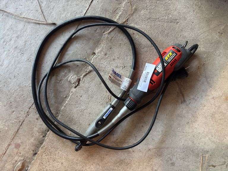 Black & Decker three speed rotary tool with Dremel remote attachment image