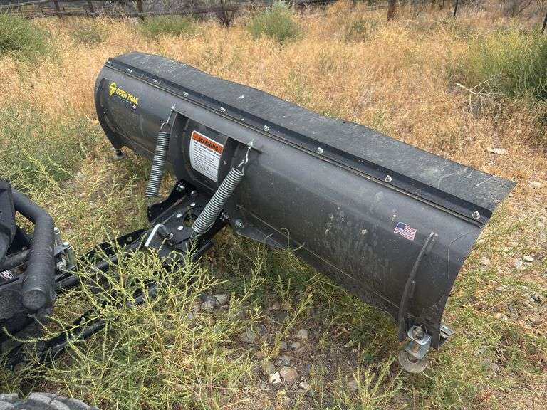 Open trail 6 foot ATV plow - will be removed from side by side for pickup image