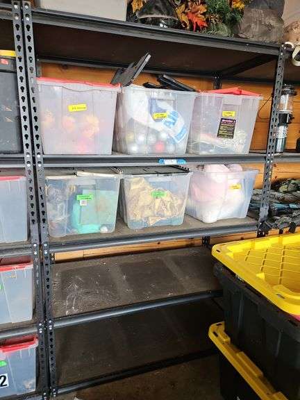 Metal Black Shelving Unit, NO Contents, 48 x 24 x 72h image