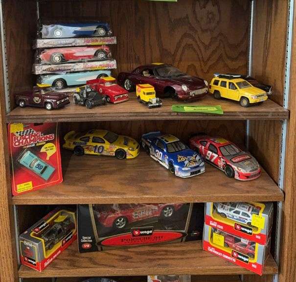 Die cast cars, 3 shelves image