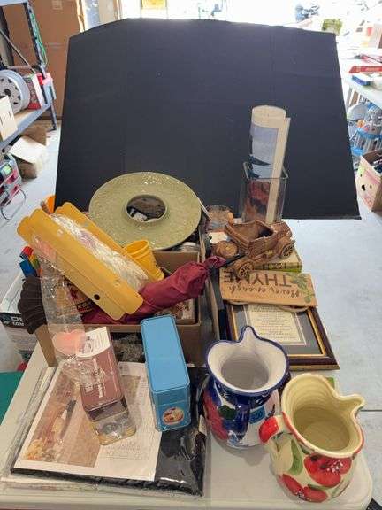 Decorator pitchers, planters, Longaberger tray and so much more image