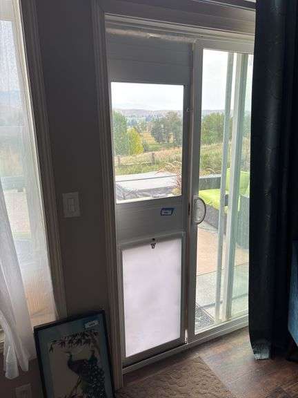Security Boss dog door insert for sliding door image
