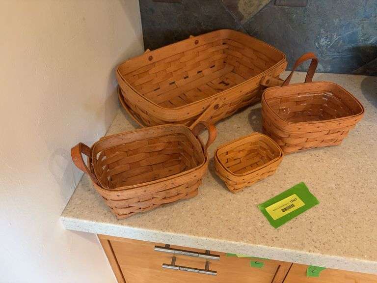 Four Longaberger baskets image