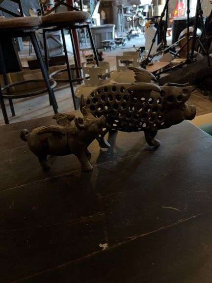 Two cast pigs image