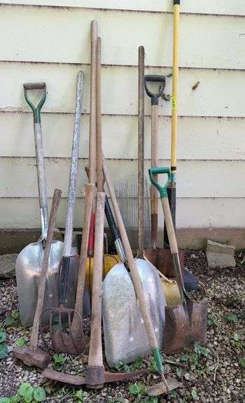 Long handled yard tools as shown image