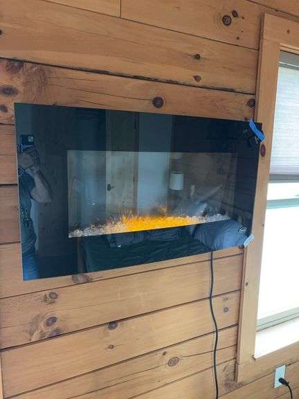 Paramount Electric Wall mount fireplace with remote 36x19 image