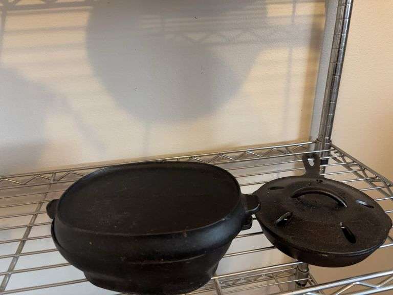 Two cast iron pans image