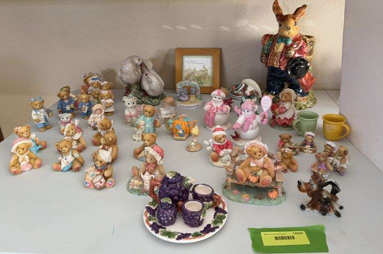 Bear figurines, rabbit planter and more image