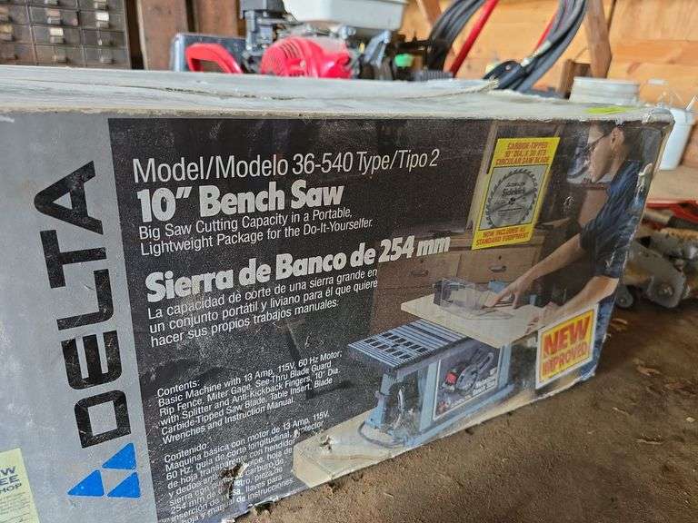 Delta 10” bench saw image