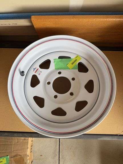 New 5 bolt 14" trailer tire rim image