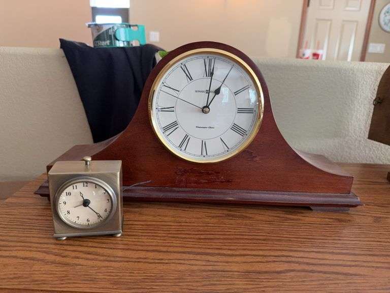Howard Miller mantle clock and small alarm clock image