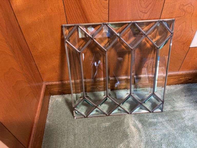 17x17 leaded glass pane image