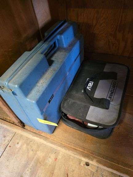 Craftsman  12v cutoff tool/sander and AEG drill image
